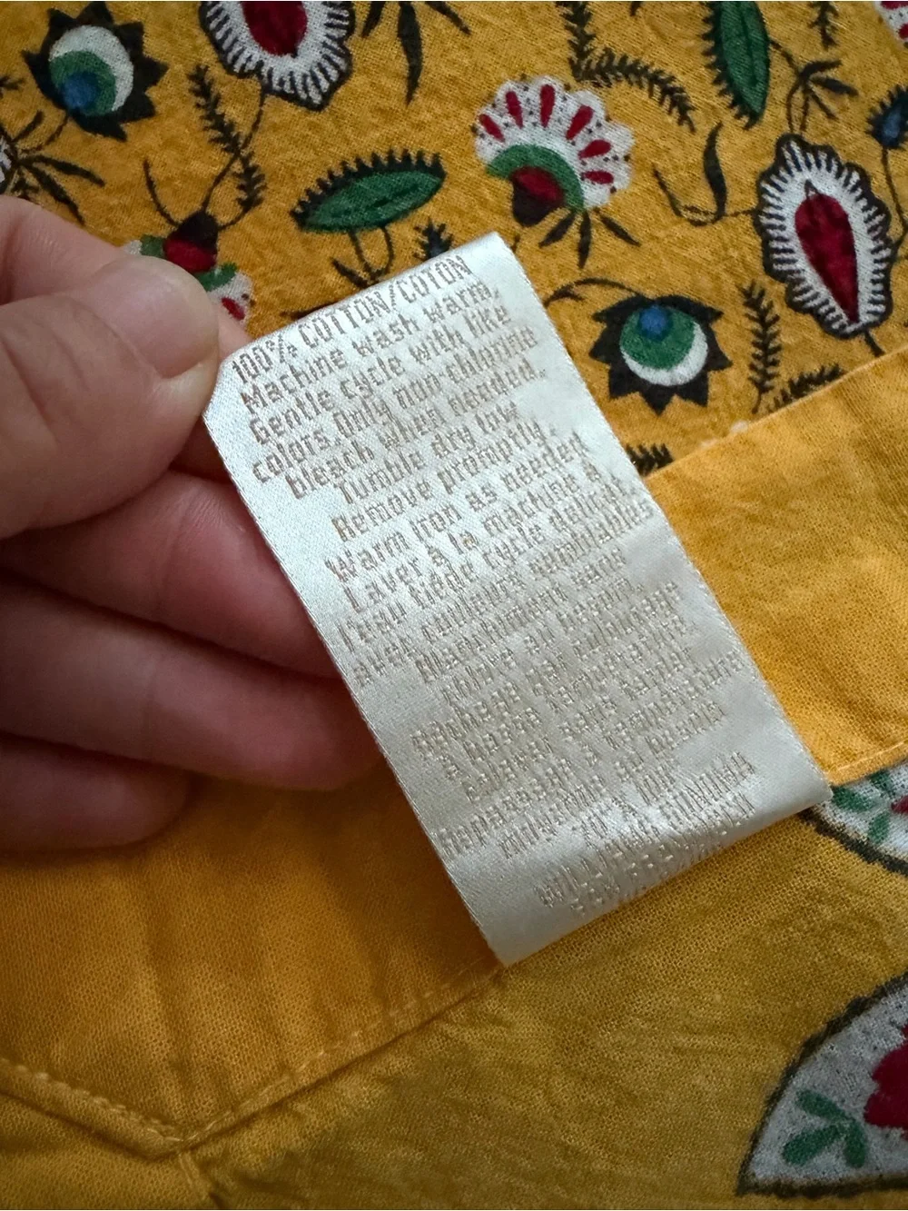 Vintage Williams Sonoma Floral Tablecloth 70x108 Yellow French Country Cottage